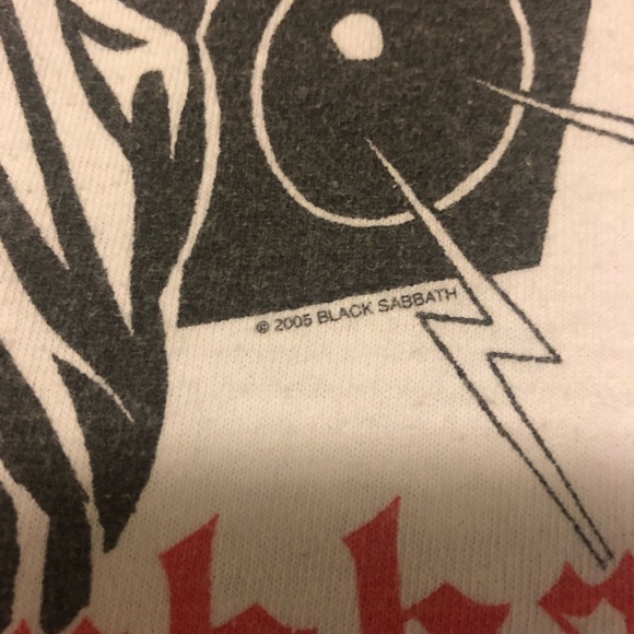 BLACK SABBATH White Graphic T-Shirt Fruit of the Loom size M 100% cotton 2005 - Picture 11 of 16
